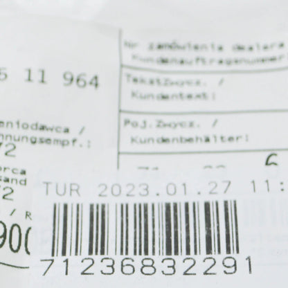 NEW BMW 5 G30 COOLANT LABEL 71236832291 6832291 ORIGINAL