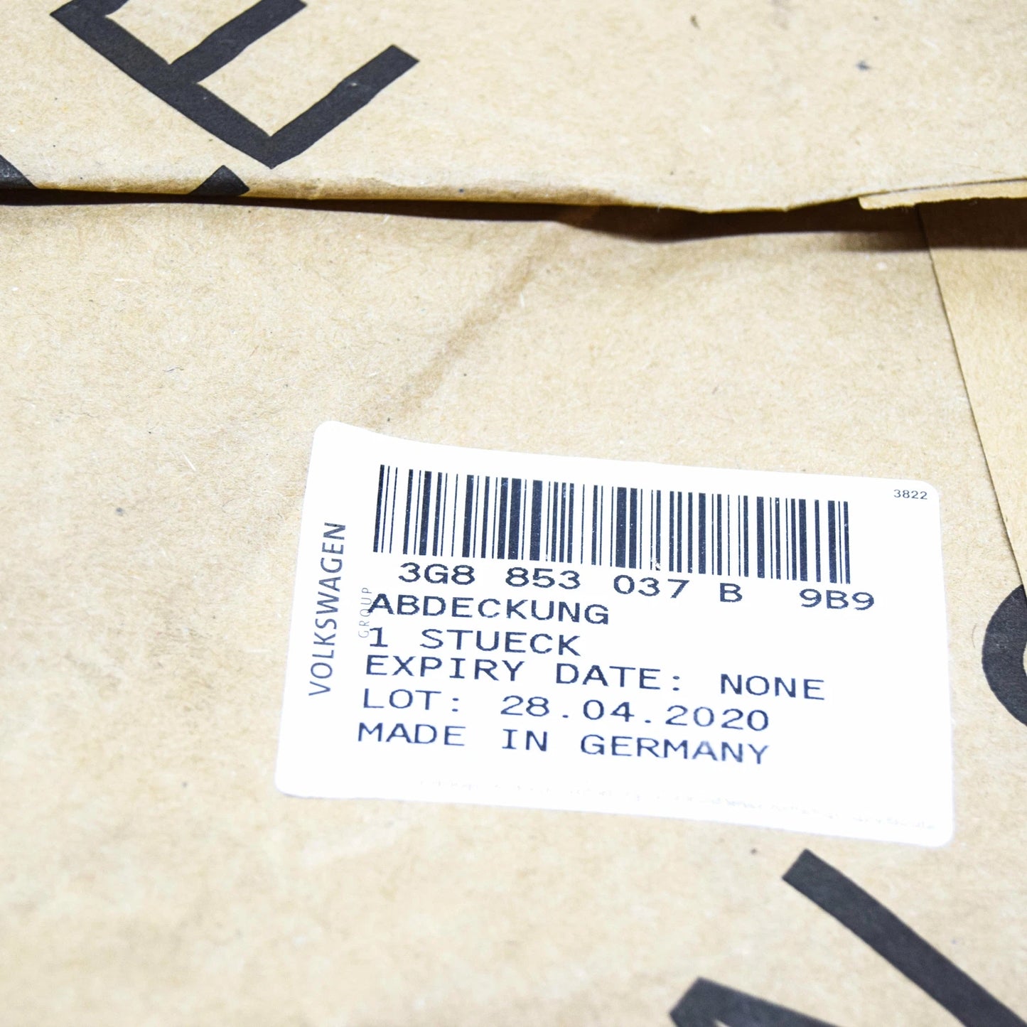 NEW VOLKSWAGEN ARTEON SLAM PANEL FRAME PLASTIC UPPER TRIM 3G8853037B9B9