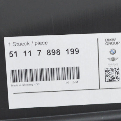 NEW BMW 6 E63 FRONT LEFT BRAKE AIR DUCT 7898199 51117898199 ORIGINAL