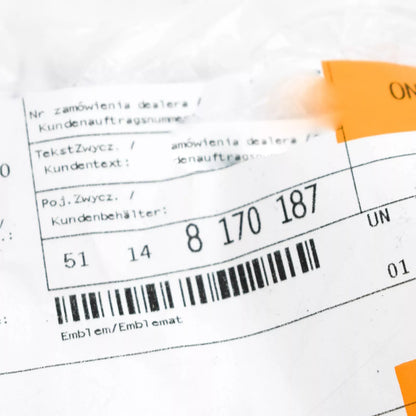 NEW BMW E36 CABRIO TRUNK LID 328 EMBLEM BADGE LOGO SIGN 8170187 51148170187