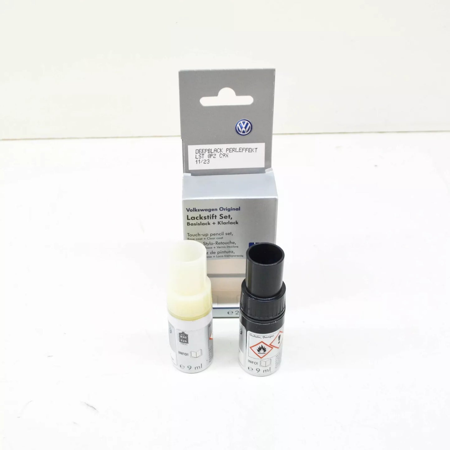 NEW VOLKSWAGEN TOUCH-UP PAINT PEN SET DEEP BLACK PEARL LST0P2C9X ORIGINAL