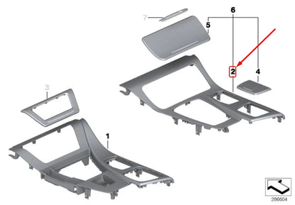 NEW BMW 5 F10 CENTRE CONSOLE TRIM LHD 51169206396 9206396 ORIGINAL