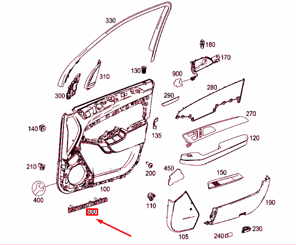 NEW MB GLE W166 FRONT DOOR SPEAKER EMBLEM BADGE A2118175220 ORIGINAL
