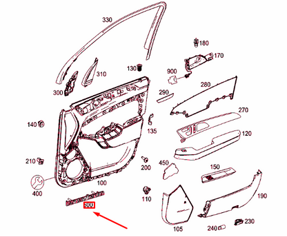 NEW MB GLE W166 FRONT DOOR SPEAKER EMBLEM BADGE A2118175220 ORIGINAL