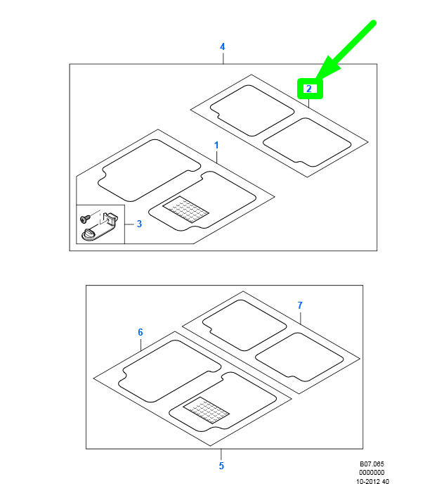 new ford mondeo mk4 rear floor mat set 1458296 am7s7j-x13035-aa3yyw original