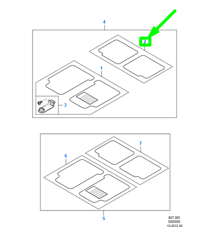 new ford mondeo mk4 rear floor mat set 1458296 am7s7j-x13035-aa3yyw original