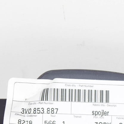 NEW SKODA SUPERB MK3 FRONT LEFT WHEEL ARCH SPOILER 3V0853887 ORIGINAL