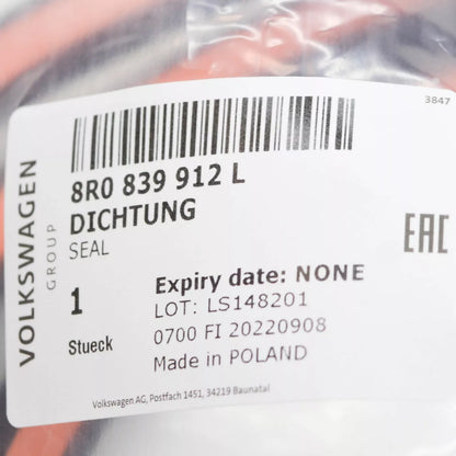 NEW AUDI Q5 8R REAR RIGHT DOOR SEAL RUBBER 8R0839912L