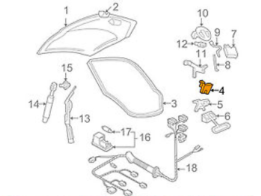 NEW VOLKSWAGEN BEETLE 9C1 TRUNK LID LOCK 1C0827505E01C 1C0827505E 01C ORIGINAL