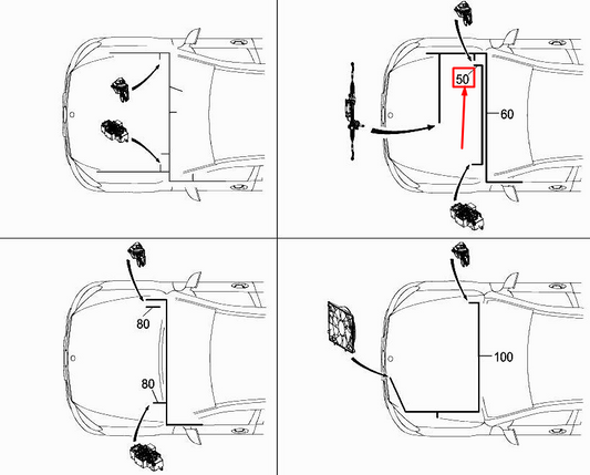 new mercedes-benz glc x253 pneumatic suspension harness a2535409514 original
