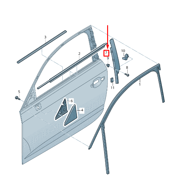 new audi a3 sportback 8v front left pillar b trim 8v4837901a5fq original