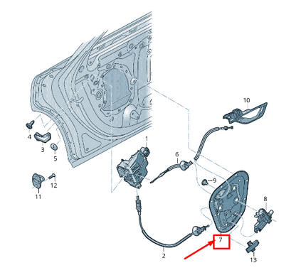 NEW AUDI A6 4A C8 REAR RIGHT DOOR INNER PANEL COVER 4K0839104 ORIGINAL