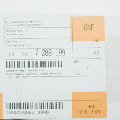 NEW BMW F25 SUV BULB HOLDER REAR LIGHT TAILGATE 7288199 63217288199 ORIGINAL