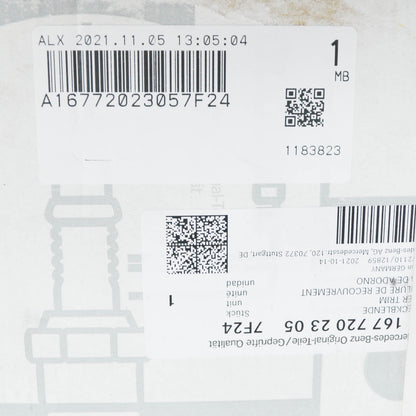 NEW MB GLE W167 FRONT LEFT DOOR MIRROR TRIANGLE COVER A16772023057F24 ORIGINAL