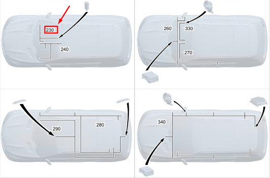 new mercedes-benz eqc media interface usb wiring harness rhd a2935409300