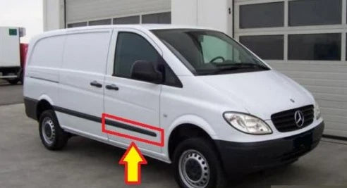 NEW MB VITO W639 FRONT RIGHT DOOR PROTECTIVE STRIP A63969004627G99 ORIGINAL