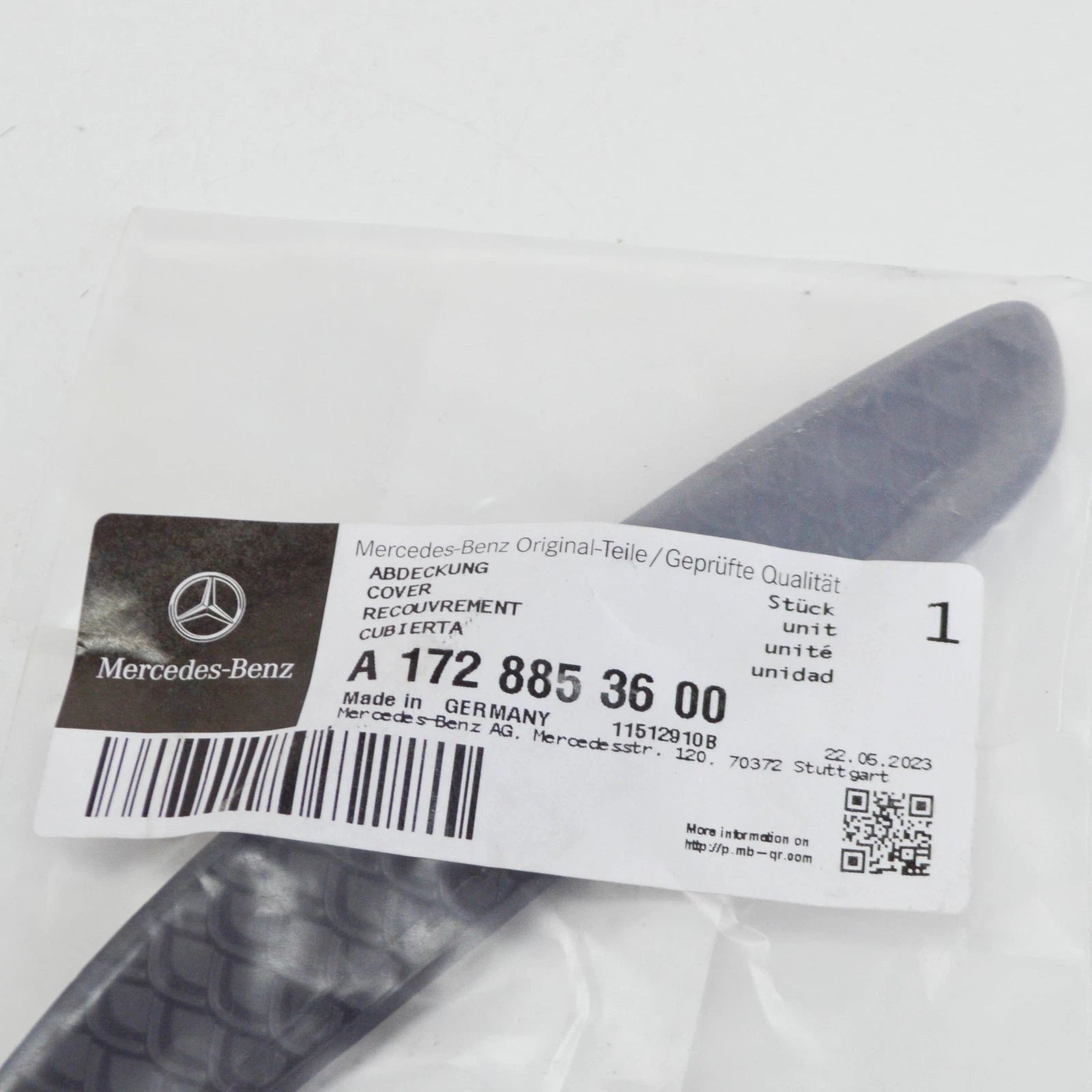 NEW MERCEDES-BENZ SLK R172 REAR RIGHT BUMPER AREA COVER A1728853600 ORIGINAL