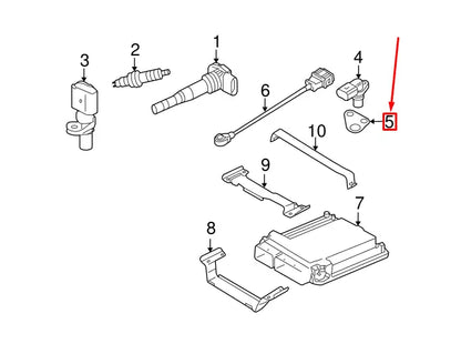 NEW AUDI A6 AVANT C6 CRANKSHAFT POSITION SENSOR SPACER 078906435 ORIGINAL