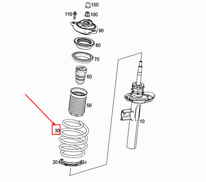new mercedes-benz a w177 front coil spring a1773211000 original