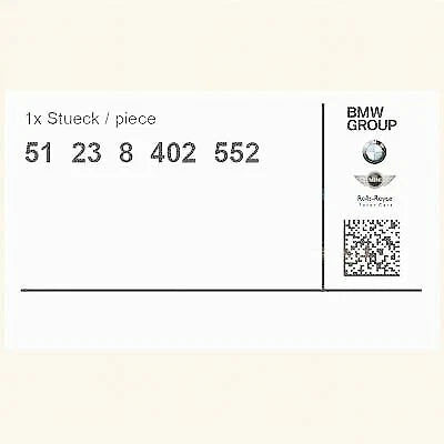 NEW BMW X5 E53 HOOD SAFETY CATCH WITH HOOD RELEASE 51238402552 ORIGINAL