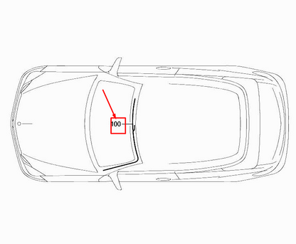 new mercedes-benz e cabrio a207 roof rail electrical line a2075403332 original