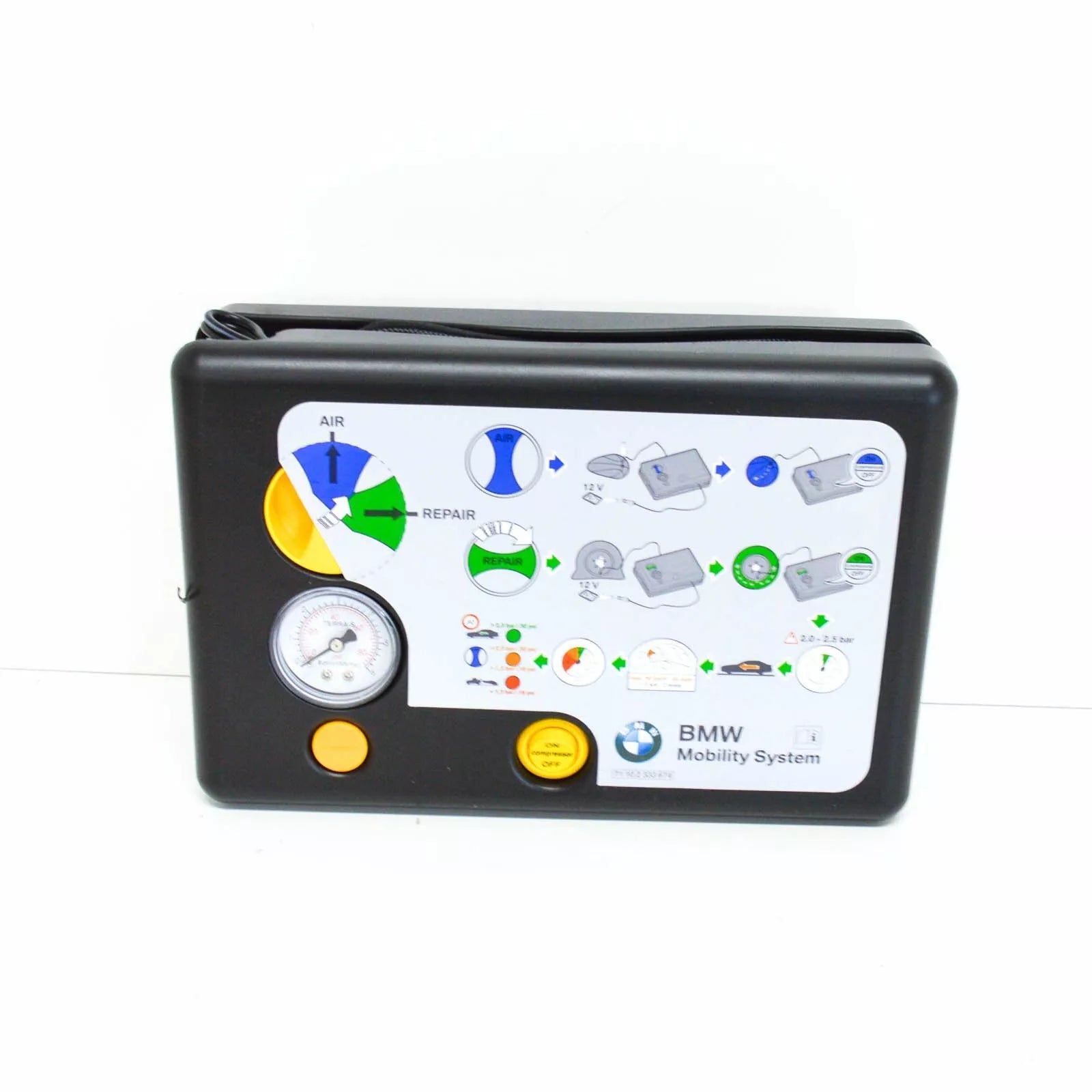 NEW BMW TYRE/TIRE INFLATION COMPRESSOR MOBILITY KIT 71102333674 2333674 ORIGINAL