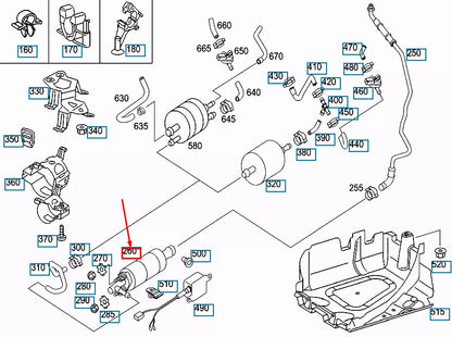 NEW MERCEDES-BENZ CL C215 AMG ELECTRIC FUEL PUMP A0014706594 ORIGINAL