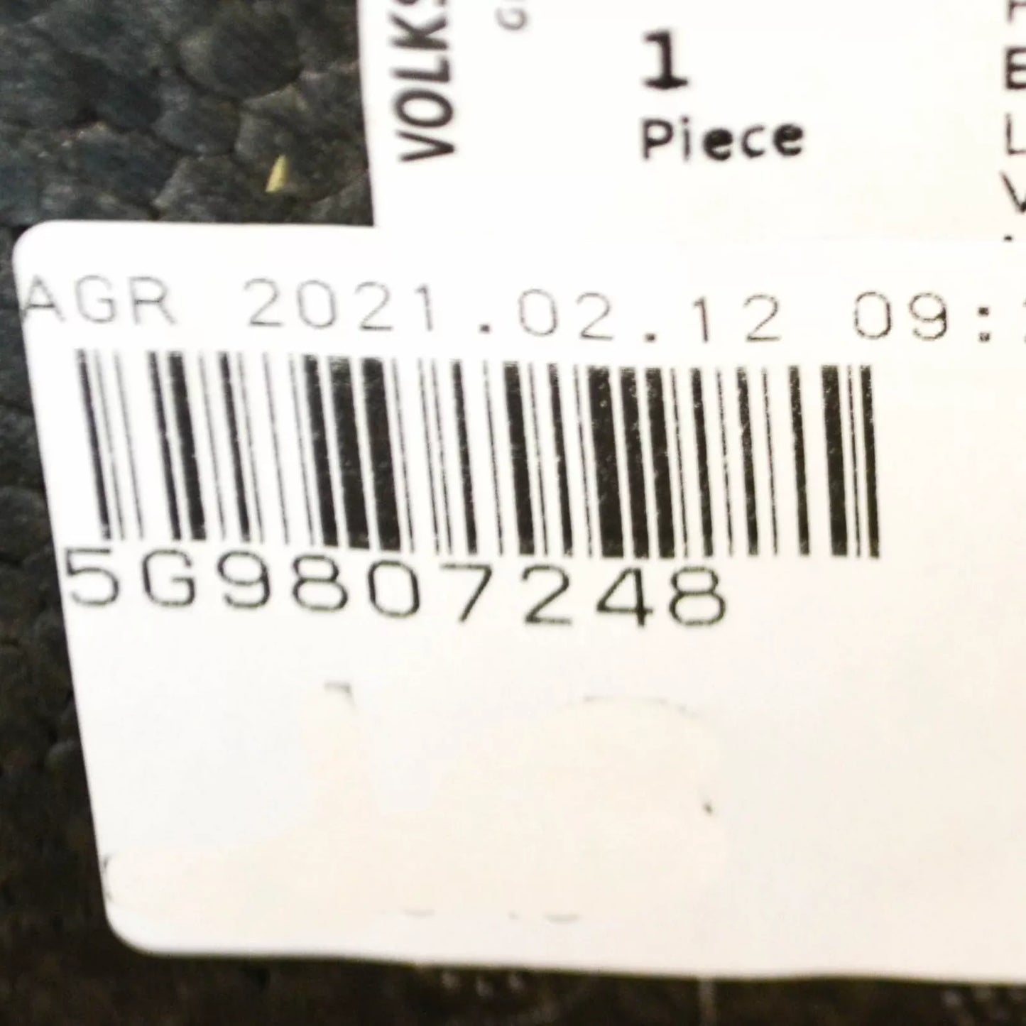 NEW VOLKSWAGEN GOLF MK7 FRONT BUMPER IMPACT ABSORBER FOAM 5G9807248 ORIGINAL