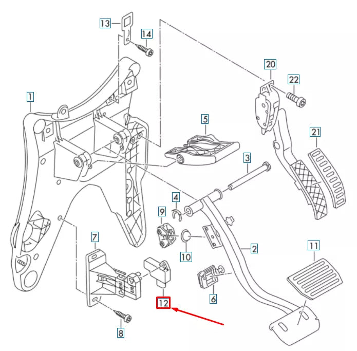 NEW VW TOUAREG 7P VEHICLE SPEED SENSOR 7P0927810