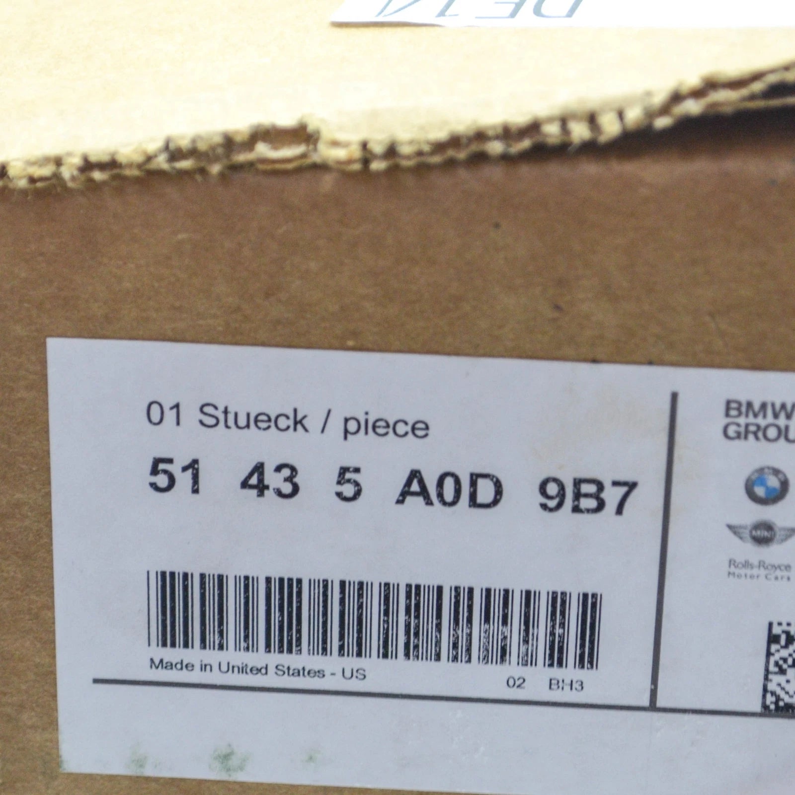 NEW BMW X5 G05 LEFT SIDE B PILLAR COLUMN TRIM 51435A0D9B7 5A0D9B7 ORIGINAL