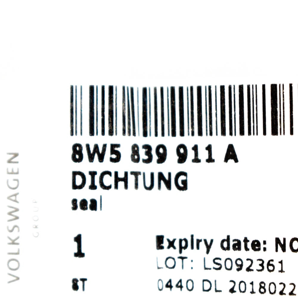 NEW AUDI A4 B9 REAR LEFT DOOR RUBBER SEAL 8W5839911A ORIGINAL