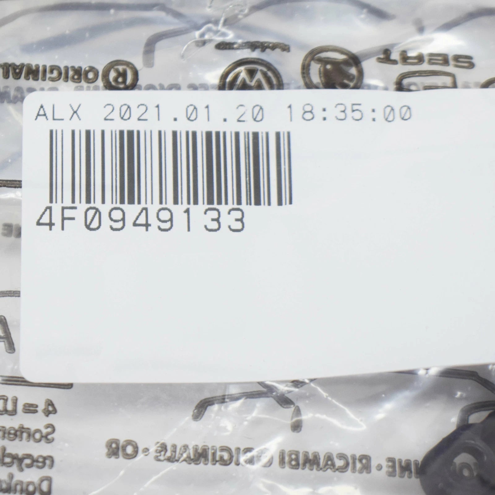 NEW AUDI A6 C6 FRONT LEFT MIRROR PERIPHERAL PUDDLE LIGHT 4F0949133 ORIGINAL