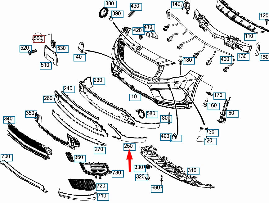 NEW MERCEDES-BENZ GLA-CLASS X156 FRONT BUMPER LEFT LOWER TRIM A1568851125
