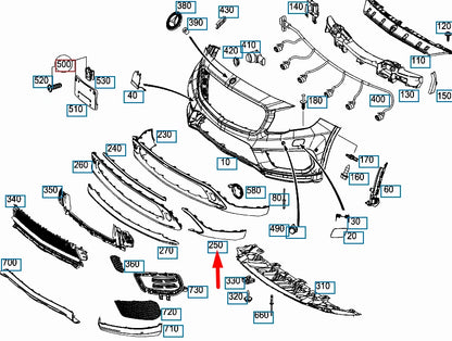 NEW MERCEDES-BENZ GLA-CLASS X156 FRONT BUMPER LEFT LOWER TRIM A1568851125