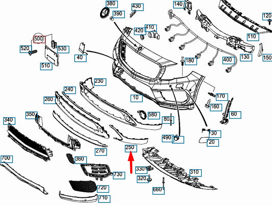 NEW MERCEDES-BENZ GLA-CLASS X156 FRONT BUMPER LEFT LOWER TRIM A1568851125
