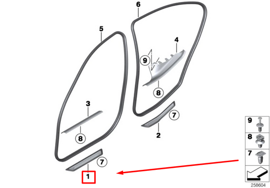 new bmw 3 f30 front interior step trim 51477407967 7407967 original
