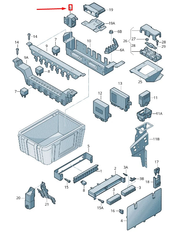 NEW VOLKSWAGEN CRAFTER 2F MK1 RELAY POTENTIAL DISTRIBUTOR 2E0903327AC