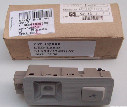 NEW VW TIGUAN AD READING LED LIGHT 5TA947292B QAV 5TA947292BQAV ORIGINAL
