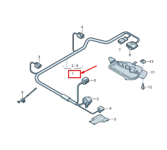 NEW AUDI A8 4N GEARBOX WIRING HARNESS 4N0971769AJ