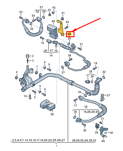 new audi e-tron gt expansion valve bracket 9j1816576a original