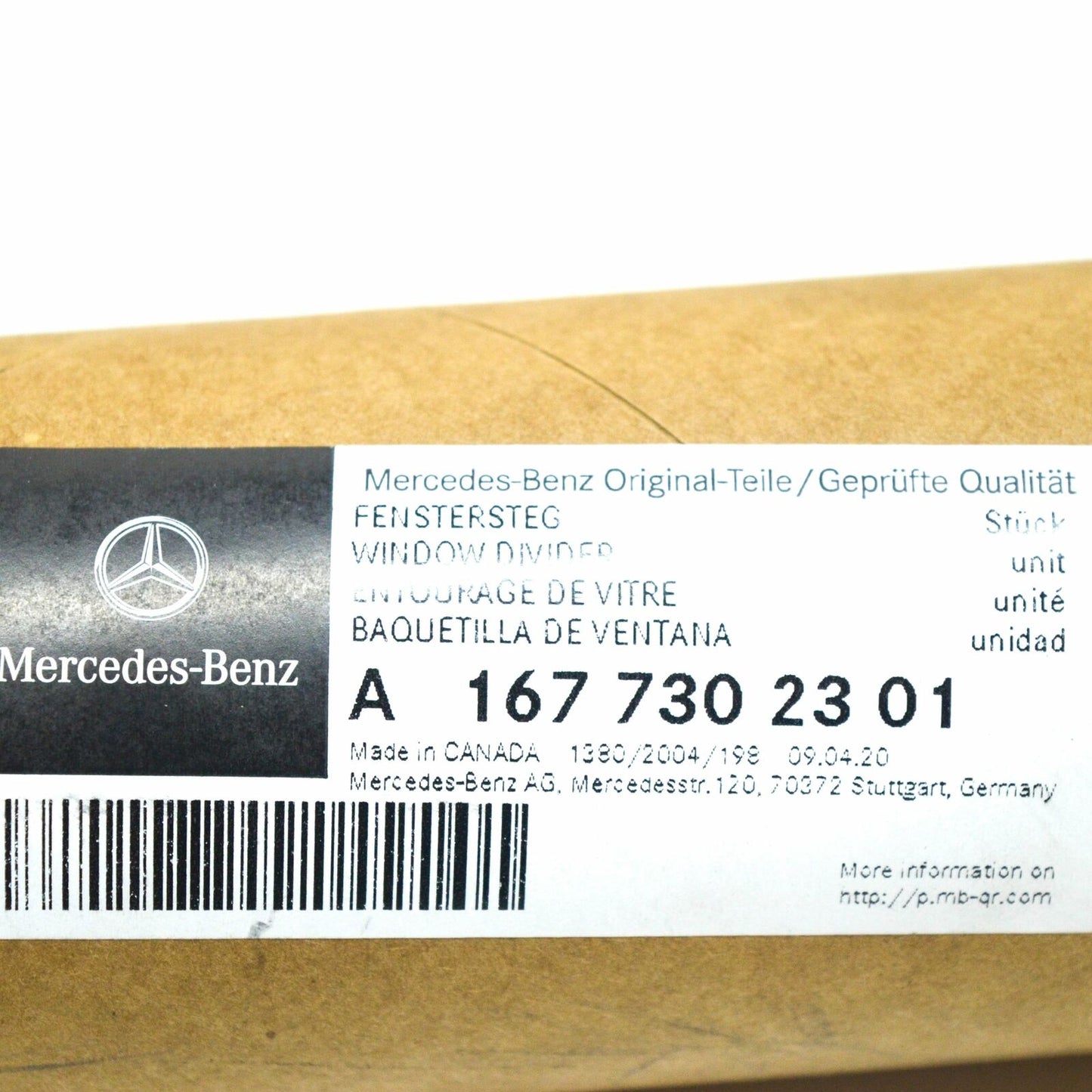 NEW MERCEDES-BENZ GLE W167 REAR LEFT WINDOW GUIDE A1677302301 ORIGINAL
