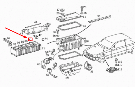 NEW MERCEDES-BENZ S W140 PML CONTROL UNIT A0105458232 ORIGINAL