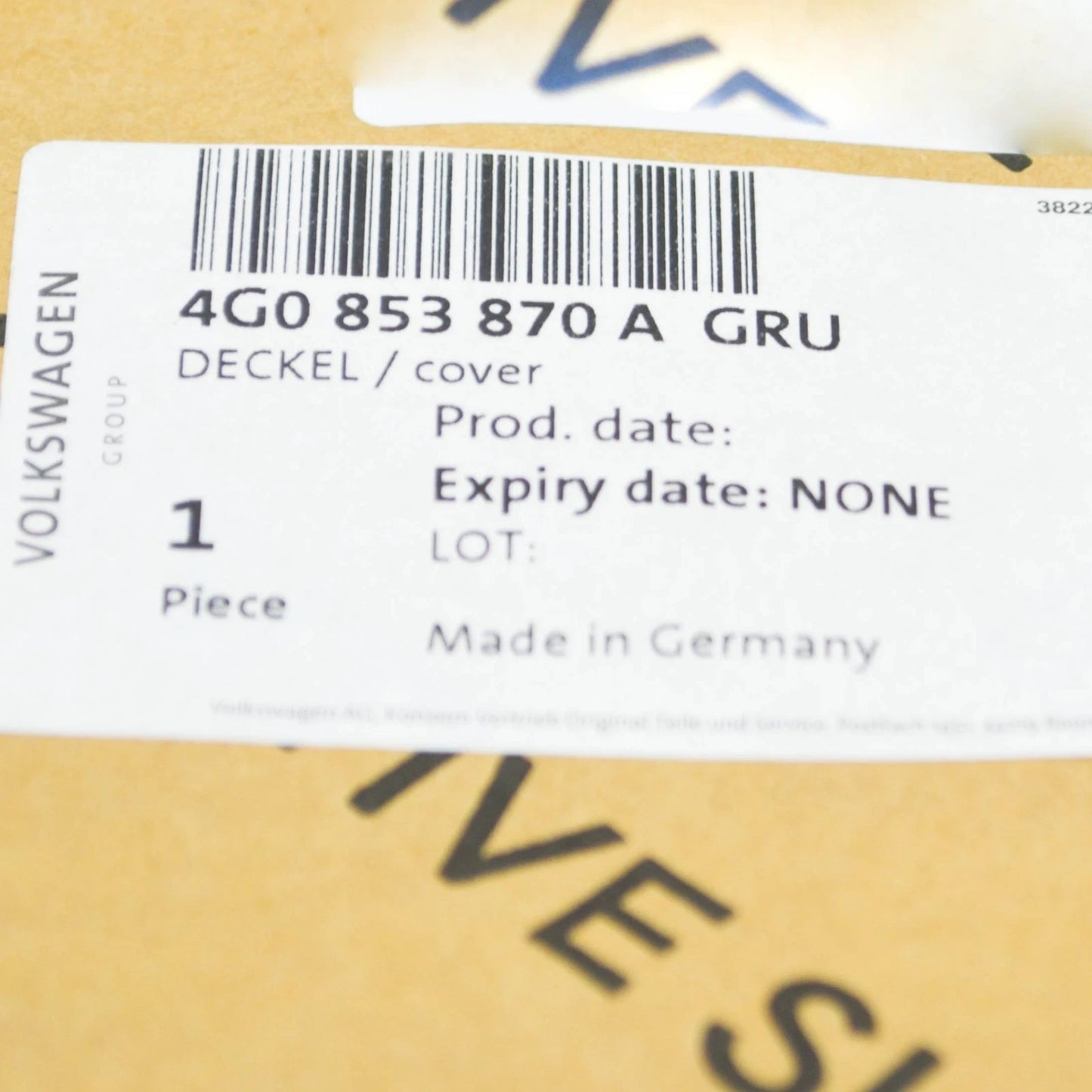 NEW AUDI A6 C7 REAR RIGHT JACK PAD COVER TRIM 4G0853870A