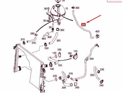 NEW MERCEDES-BENZ SPRINTER 906 ENGINE BREATHING HOSE A9065013882 ORIGINAL