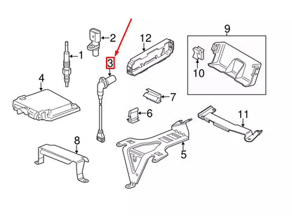 NEW AUDI Q7 4L ENGINE CRANKSHAFT POSITION SENSOR 077905381K ORIGINAL