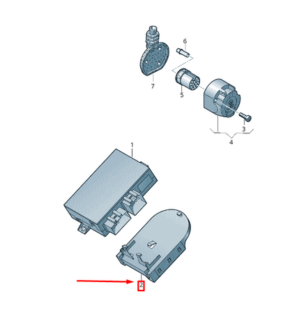 NEW VW TRANSPORTER T6 TRAILER DETECTION CONTROL UNIT RETAINER 7E0937535 ORIGINAL