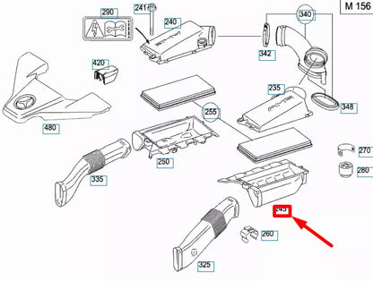 NEW MERCEDES-BENZ S W221 AMG BOTTOM LEFT AIR FILTER HOUSING A1560920303 ORIGINAL