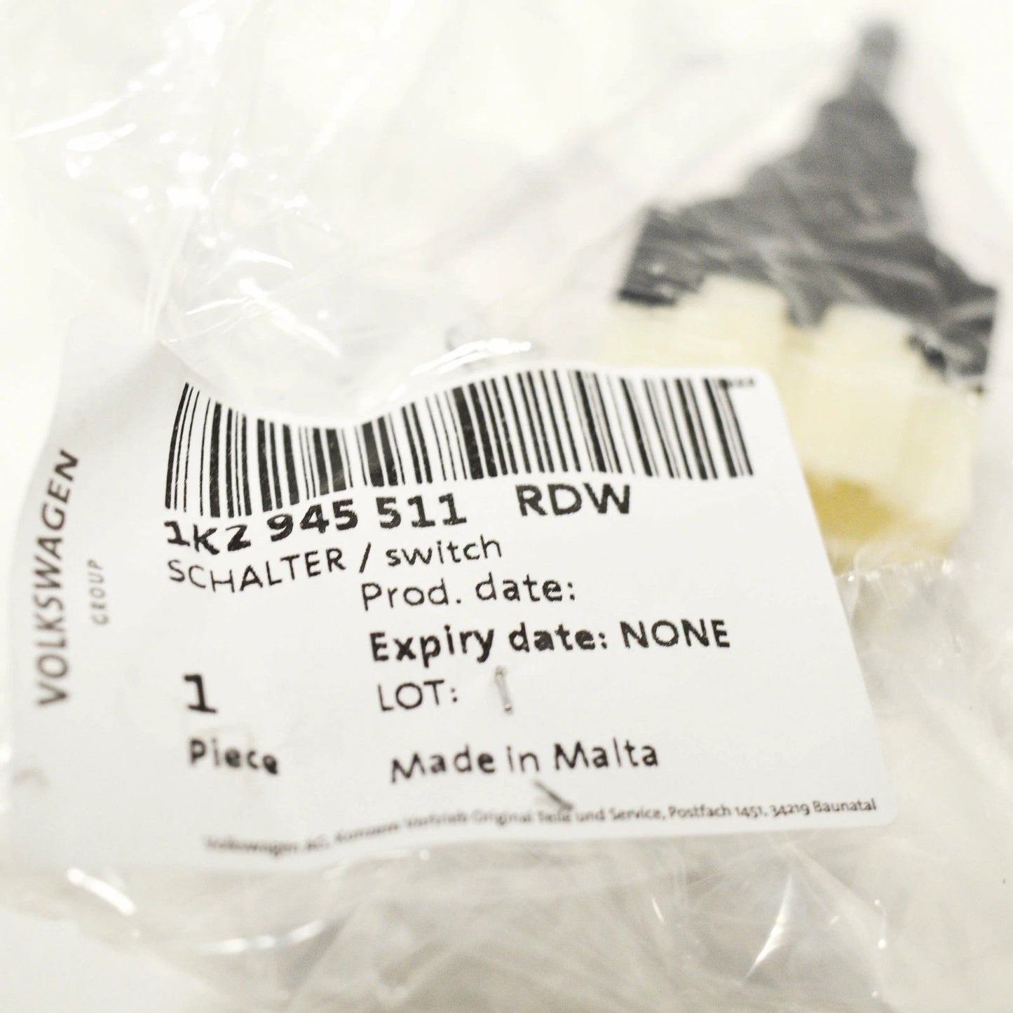 NEW AUDI A4 B7 BRAKE LIGHT SWITCH 1K2945511RDW ORIGINAL