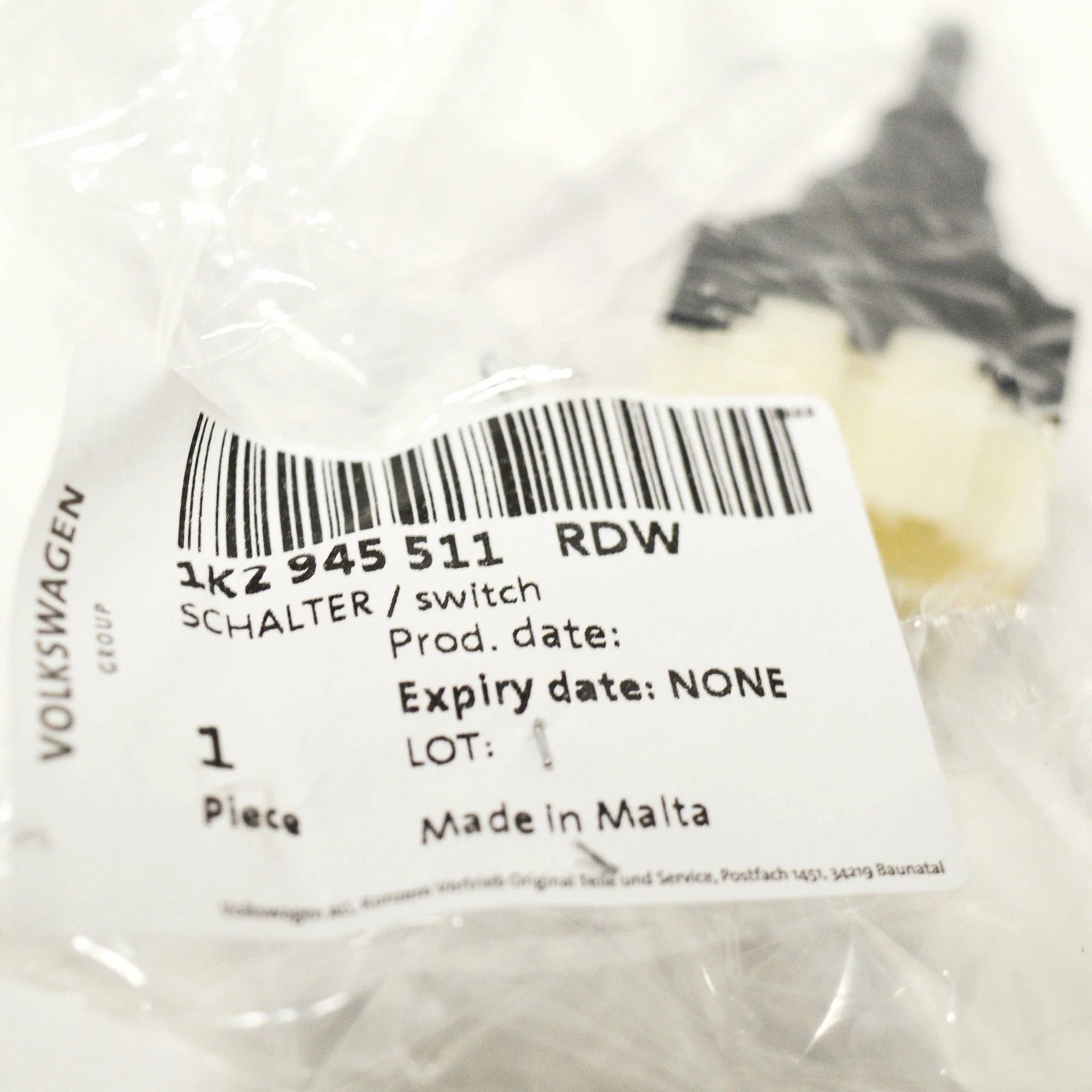 NEW AUDI A4 B7 BRAKE LIGHT SWITCH 1K2945511RDW ORIGINAL