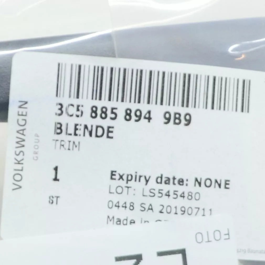 NEW VW PASSAT B6 REAR RIGHT SEAT BACKREST LOCK TRIM 3C58858949B9 ORIGINAL